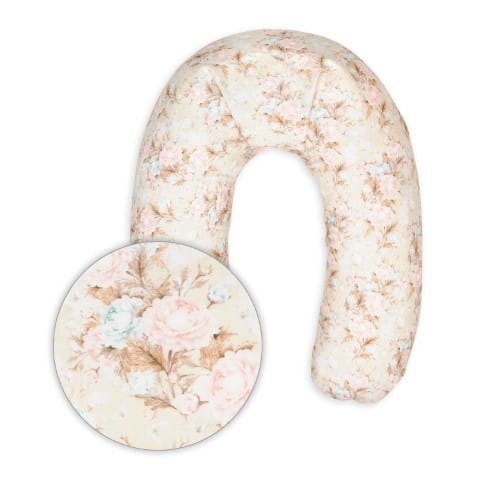 Poduszka Pozycjonująca RELAX Długa 190cm Tkanina Bawełniana Róże Pastelowe