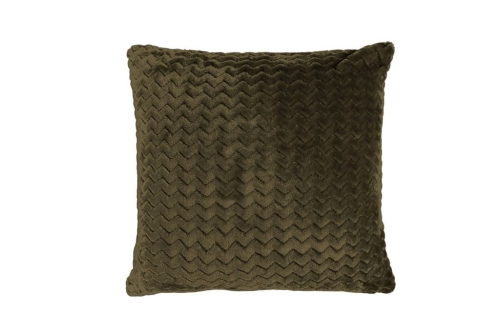 Poszewka Dekoracyjna 40x40 ZIG-ZAG Minky Wave Brązowa