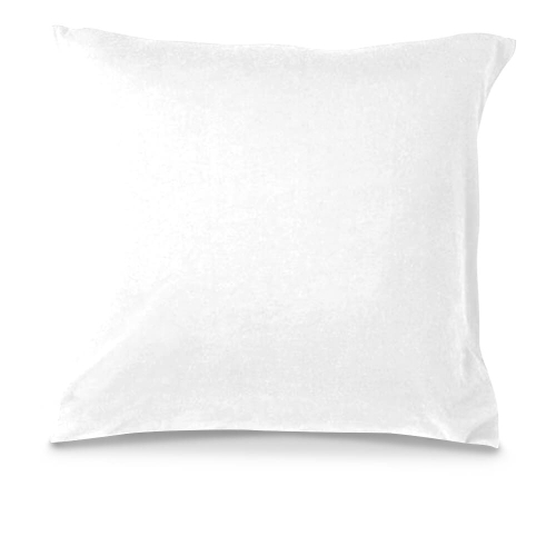 Poszewka Jersey na jasiek 40x40 na zamek Biała