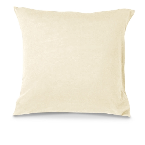  Poszewka Jersey na jasiek 40x40 na zamek Kremowa