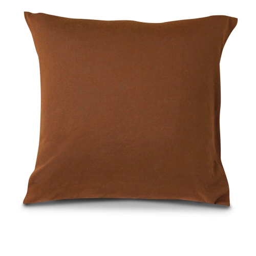  Poszewka Jersey na jasiek 40x40 na zamek Brązowa