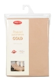  Pościel Satynowa Jednobarwna 160x200 KOLEKCJA GOLD Beżowa + Poszewki 40x40