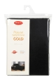  Pościel Satynowa Jednobarwna 160x200 KOLEKCJA GOLD Czarna + Poszewki 40x40
