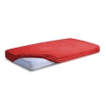 Prześcieradło Frotte z Gumką 110/120x190/200 PREMIUM Czerwone