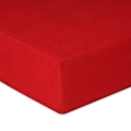 Prześcieradło Frotte z Gumką 110/120x190/200 PREMIUM Czerwone
