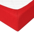 Prześcieradło Frotte z Gumką 110/120x190/200 PREMIUM Czerwone