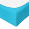  Prześcieradło Frotte z Gumką 110/120x190/200 PREMIUM Błękitne