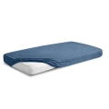 Prześcieradło Frotte z Gumką 110/120x190/200 PREMIUM Szaro Niebieskie