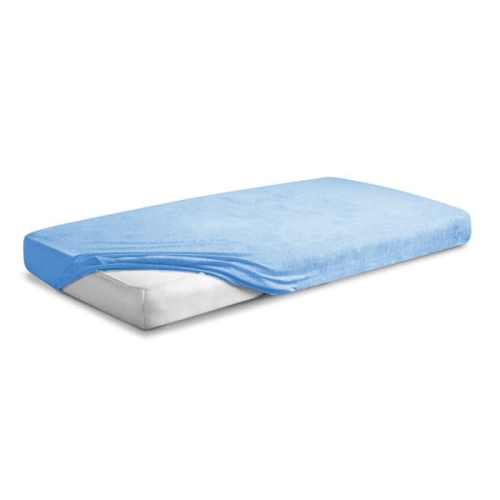  Prześcieradło Frotte z Gumką 110/120x190/200 PREMIUM Bladoniebieski
