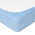 Prześcieradło Frotte z Gumką 110/120x190/200 PREMIUM Bladoniebieski