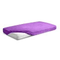 Prześcieradło Frotte z Gumką 110/120x190/200 PREMIUM Fioletowe