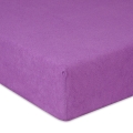 Prześcieradło Frotte z Gumką 110/120x190/200 PREMIUM Fioletowe
