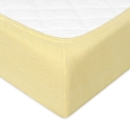  Prześcieradło Frotte z Gumką 110/120x190/200 PREMIUM Żółte
