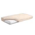 Prześcieradło Frotte z Gumką 110/120x190/200 PREMIUM Kremowe