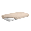 Prześcieradło Frotte z Gumką 110/120x190/200 PREMIUM Beżowe