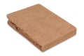 Prześcieradło Frotte z Gumką 110/120x190/200 PREMIUM Jasnobrązowe