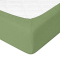 Prześcieradło Frotte z Gumką 110/120x190/200 PREMIUM Oliwkowe
