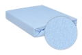 Prześcieradło Frotte z Gumką 130/140x190/200 PREMIUM Bladoniebieskie