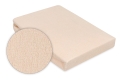 Prześcieradło Frotte z Gumką 130/140x190/200 PREMIUM Kremowe