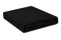 Prześcieradło Frotte z Gumką 130/140x190/200 PREMIUM Czarne
