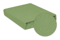Prześcieradło Frotte z Gumką 130/140x190/200 PREMIUM Oliwkowe