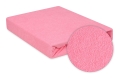 Prześcieradło Frotte z Gumką 150/160x190/200 PREMIUM Różowe
