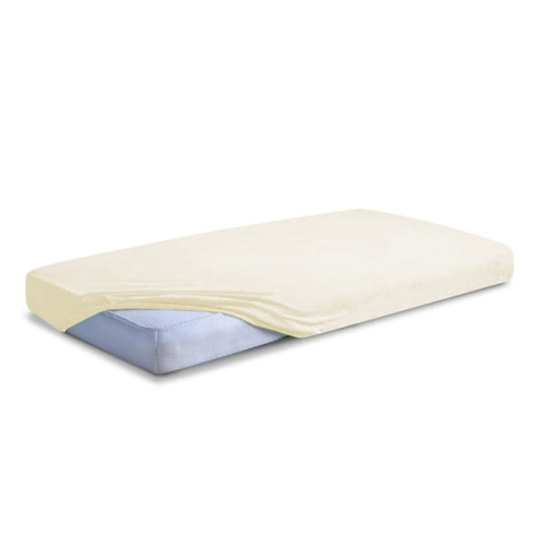 Prześcieradło Frotte z Gumką 110/120x190/200 CLASSIC Ecru