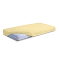 Prześcieradło Frotte z Gumką 110/120x190/200 CLASSIC Pastelowo Żółte