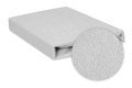  Prześcieradło Frotte z Gumką 110/120x190/200 CLASSIC Jasnoszare