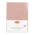 Prześcieradło Frotte z Gumką 110/120x190/200 CLASSIC Pudrowo Różowe