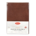 Prześcieradło Frotte z Gumką 150/160x190/200 CLASSIC Ciemnobrązowe
