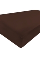 Prześcieradło Satynowe z gumą GOLD 130/140x190/200x25 Brązowe