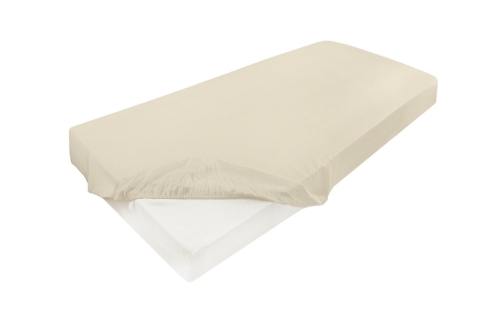 Prześcieradło Satynowe z gumą GOLD 150/160x190/200x25 Kremowe