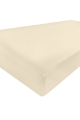 Prześcieradło Satynowe z gumą GOLD 150/160x190/200x25 Kremowe