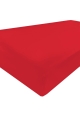 Prześcieradło Satynowe z gumą GOLD 180/190x190/200x25 Czerwone