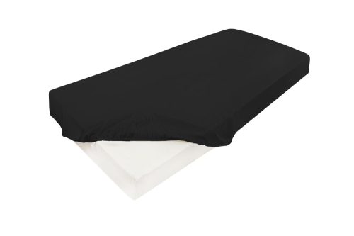 Prześcieradło Satynowe z gumą GOLD 180/190x190/200x25 Czarne