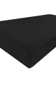 Prześcieradło Satynowe z gumą GOLD 210/220x190/200x25 Czarne