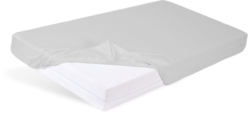 Prześcieradło BAWEŁNIANE 60x120x10 Gładkie z gumą Popielate