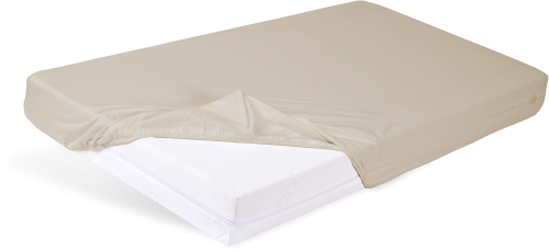 Prześcieradło BAWEŁNIANE z gumą 70x140x10 Beżowe