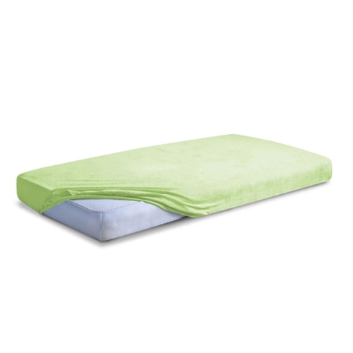  Prześcieradło Frotte z gumą CLASSIC 70x140x10 Zielone