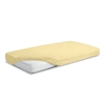 Prześcieradło Frotte z gumą PREMIUM 60x120x10 Żółte