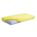 Prześcieradło Frotte z gumą PREMIUM 70x140x10 Żółte