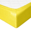 Prześcieradło Frotte z gumą PREMIUM 70x140x10 Żółte