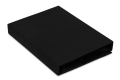  Prześcieradło Jersey z gumą 110/120x190/200 PREMIUM Czarne