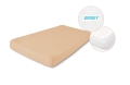  Prześcieradło Jersey z gumą 110/120x190/200 PREMIUM Beżowe