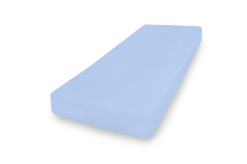  Prześcieradło Jersey z gumą 110/120x190/200 PREMIUM Błękitne