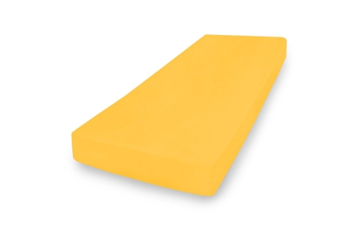  Prześcieradło Jersey z gumą 110/120x190/200 PREMIUM Żółte