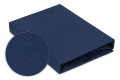  Prześcieradło Jersey z gumą 110/120x190/200 PREMIUM Granatowe