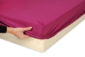  Prześcieradło Jersey z gumą 130/140x190/200 PREMIUM Fuksja