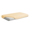  Prześcieradło Jersey z gumą 150/160x190/200 PREMIUM Krem/Żółty